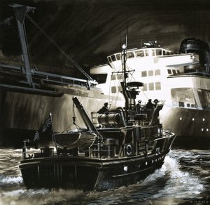 Brytyjski styl życia: Kutry skarbowe brytyjskiej straży przybrzeżnej autorstwa Wilf (20th century) Hardy