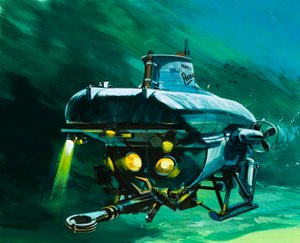 Mini-okręt Vickers autorstwa Wilf (20th century) Hardy