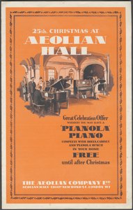 Eolska Firma Pianolas, lata 20.