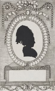 Sylwetka Gräfina Enzenberga, Stiftsfräulein, 1784-1834. autorstwa Wilhelm Ackermann