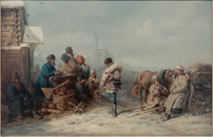 Targi w Jelnej w Guberni Smoleńskiej autorstwa Wilhelm Amandus Beer