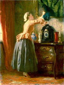 Pokojówka, XIX wiek. autorstwa Wilhelm Amberg