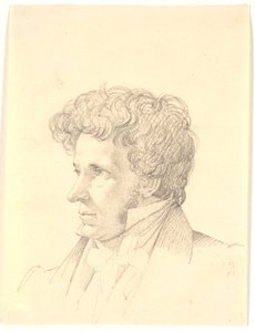 Portret mężczyzny. Profil po lewej autorstwa Wilhelm Bendz