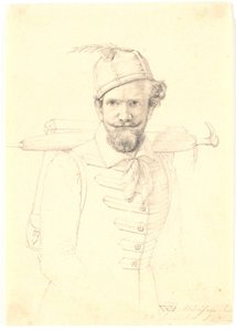 Autoportret z cierniami autorstwa Wilhelm Bendz