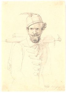 Autoportret z cierniami autorstwa Wilhelm Bendz