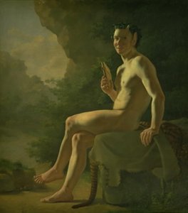 Młody Pan w jaskini. Figura modelu autorstwa Wilhelm Bendz