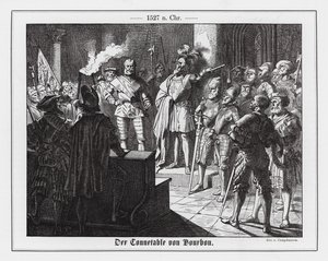 Karol III, książę Burbonów, nakazujący złupienie Rzymu autorstwa Wilhelm Camphausen