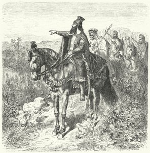 Cyrus Wielki, perski cesarz (rycina)