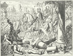Frederick Barbarossa wjeżdża do Mediolanu autorstwa Wilhelm Camphausen