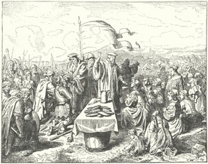 Taboryci przystępujący do Komunii na świeżym powietrzu autorstwa Wilhelm Camphausen