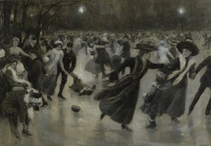 Impreza na lodzie, 1909 autorstwa Wilhelm Gause
