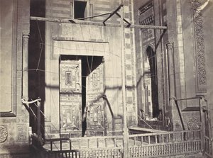 Brama Meczetu Sułtana Hassana. Część dolna, ca. 1860.