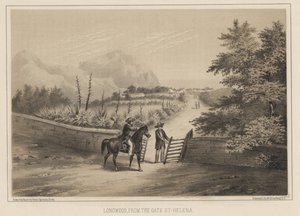 Longwood, Od bramy, Św. Helena, 1855 autorstwa Wilhelm Joseph Heine