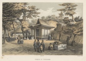 Świątynia w Yokuhama, 1855
