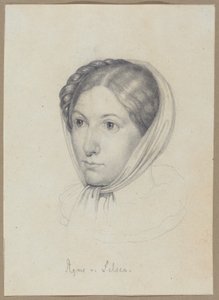 Agnes von Felsen, ok. 1822 (grafit) autorstwa Wilhelm Kügelgen