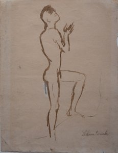 Rosnący mężczyzna autorstwa Wilhelm Lehmbruck