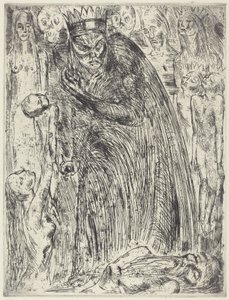 Makbet V (Wizja Lady Makbet) autorstwa Wilhelm Lehmbruck