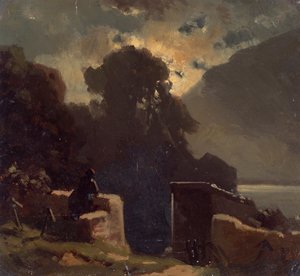 księżycowy krajobraz autorstwa Wilhelm Lichtenheld