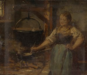 Chłopskie wnętrze autorstwa Wilhelm Marc