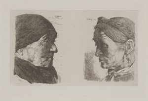 Para chłopska autorstwa Wilhelm Maria Hubertus Leibl