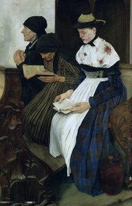 Trzy kobiety w kościele, 1882