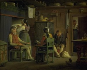 Matka zalotnika wstawia się w sprawie syna autorstwa Wilhelm Marstrand