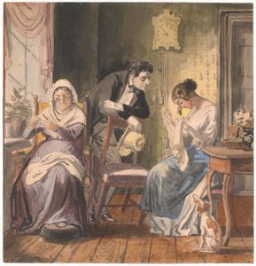 Wizyta (Wizyta z życia codziennego) autorstwa Wilhelm Marstrand