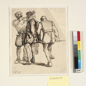 Grupa z Rosenkrantzem t.h. na powyższym rysunku (kksgb7257) autorstwa Wilhelm Marstrand