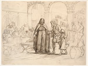 Przypowieść Wielka Wieczerza autorstwa Wilhelm Marstrand