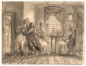 Wizyta radnych w Geske autorstwa Wilhelm Marstrand