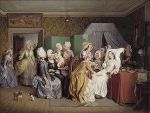 Scena z Pokoju do leżenia Ludwiga Holberga autorstwa Wilhelm Marstrand