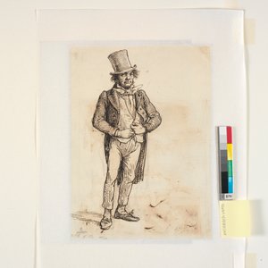 Studium postaci szewca w niedzielnym stroju w innym wydaniu autorstwa Wilhelm Marstrand