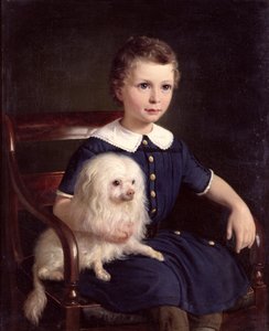 Studium chłopca z psem, 1860