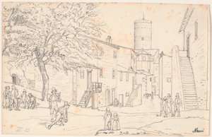 Plac w Nemi autorstwa Wilhelm Marstrand