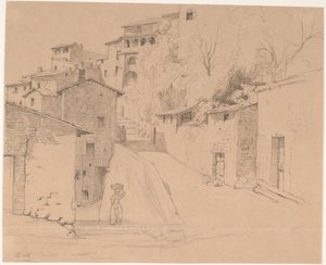 Via Piave przez La Porta Su i Olevano Romano autorstwa Wilhelm Marstrand