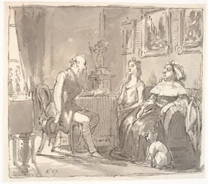 Odwiedź z jej łaską autorstwa Wilhelm Marstrand