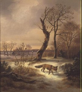 Lis w zimowej scenie autorstwa Wilhelm Reinhardt