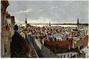Widok Revala, ok. 1855 autorstwa Wilhelm Siegfried Stavenhagen