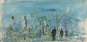Central Park, Nowy Jork (olej na płótnie) autorstwa Wilhelm Thoeny