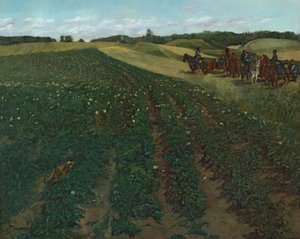Pola ziemniaczane w pobliżu Wessling w Górnej Bawarii autorstwa Wilhelm Trübner