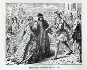 Przyjęcie Eleonory przez Friedricha, 1882 r autorstwa Wilhelm Werthmann