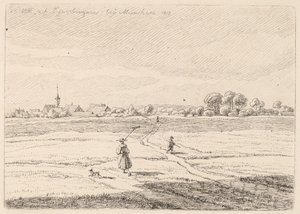 Schwabing autorstwa Wilhelm von Kobell