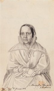 Maria Elisabeth von Wright, matka artysty autorstwa Wilhelm von Wright
