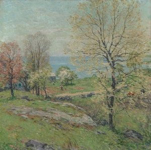 Pączkujący dąb, 1916. autorstwa Willard Leroy Metcalf