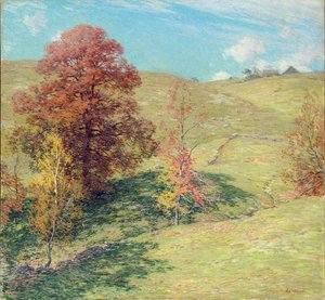 Czerwony dąb autorstwa Willard Leroy Metcalf