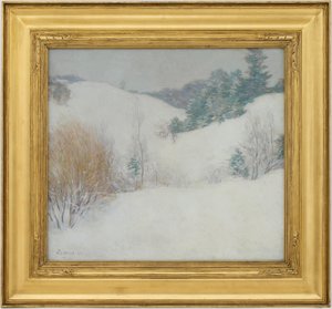 Białe pastwisko autorstwa Willard Leroy Metcalf