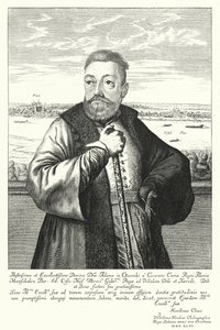 Adam Kazanowski, szlachcic polsko-litewski (grafika) autorstwa Willem (c.1597 1660) Hondius