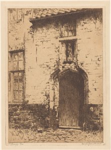 Brugge (oryginalny tytuł na obiekcie) autorstwa Willem Adrianus Grondhout (signed by artist)