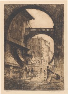 Verona (oryginalny tytuł na obiekcie) autorstwa Willem Adrianus Grondhout (signed by artist)