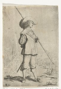 stojący żołnierz autorstwa Willem Basse (attributed to)